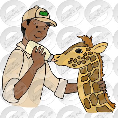 Zoologist Picture for Classroom / Therapy Use - Great Zoologist Clipart