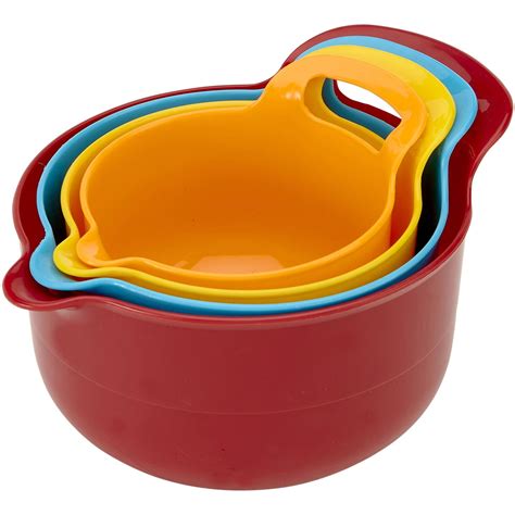 Kitchen Details 4 Piece Nesting Plastic Mixing Bowl Set - Walmart.com