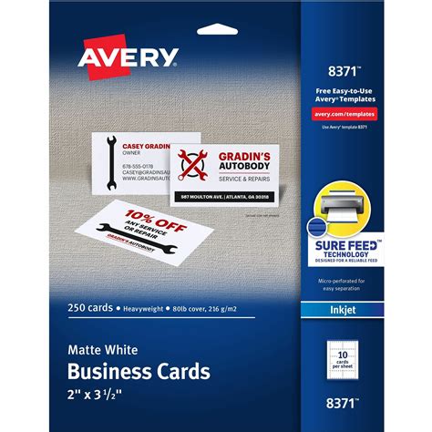 Avery Business Card