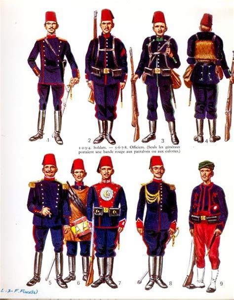 Ottoman Empire Military Uniforms 19th Century Turkish Soldiers, Turkish Army, Military Gear ...