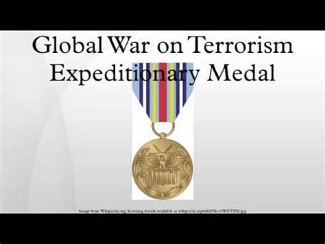 Global War on Terrorism Expeditionary Medal - YouTube