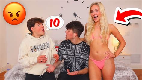 RATING HIS GIRLFRIENDS BIKINIS! - YouTube