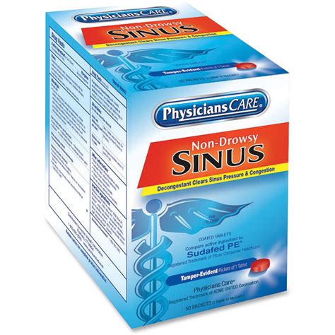 PhysiciansCare Sinus Medicine Packets, 50 / Box (Quantity) - Walmart.com - Walmart.com