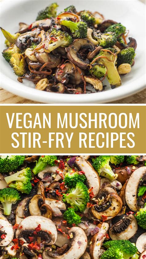 Vegan Mushroom Stir Fry Recipes and more! in 2020 | Mushroom recipes, Mushroom recipes vegan ...