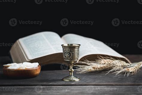 Concept of Eucharist or holy communion of Christianity. Eucharist is ...