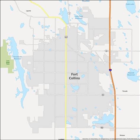 Fort Collins Map [Colorado] - GIS Geography