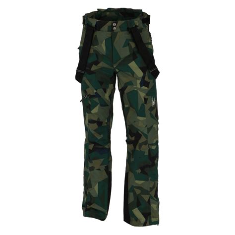 Spyder, Dare Tailored Pant fit, ski pants, men, Camo Guard Green ...