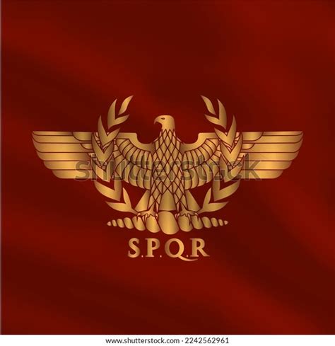 Roman Flag Golden Eagle Stock Vector (Royalty Free) 2242562961 | Shutterstock