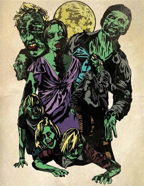 Zombie Horde Graphic Print by MattPepplerArt