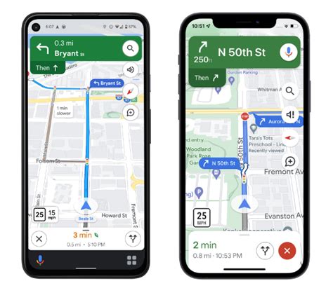 Google Maps fornisce icone semaforiche e segnali di stop per la navigazione