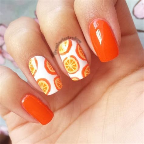 Top Cute Orange Nail Art Designs - fashionist now