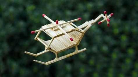 How to Make a Match Helicopter || Matchstick Craft | Matchstick craft ...