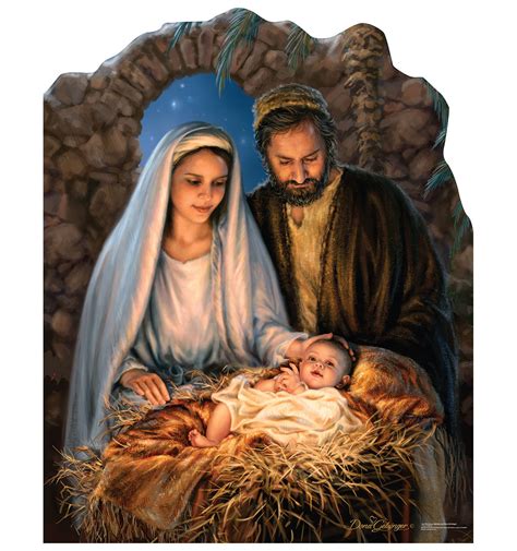 CHRISTMAS NATIVITY SCENE JESUS MARY LIFESIZE CARDBOARD STANDUP STANDEE CUTOUT | eBay