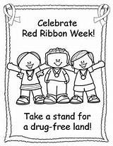 Red Ribbon Week Coloring Pages Printable sketch template