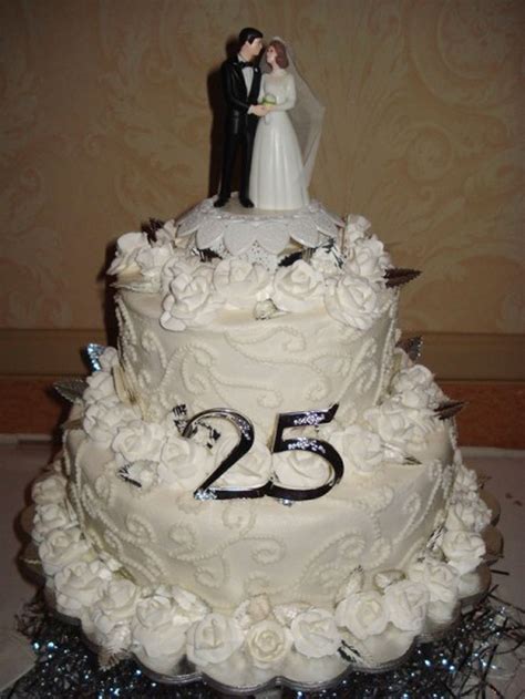 25th Wedding Anniversary Cake Ideas Wedding Cake - Cake Ideas by ...