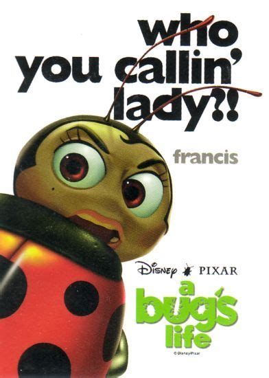 So! Being a ladybug automatically makes me a girl. Is that it, fly boy ...