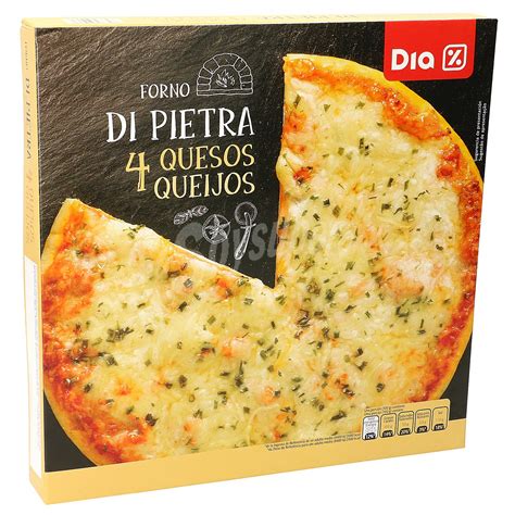 DIA Pizza 4 quesos Caja 400 gr