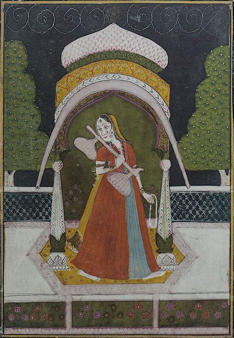 Marwar Rajasthan School, c. 18th Century. Saraswati at Night. Gouache ...