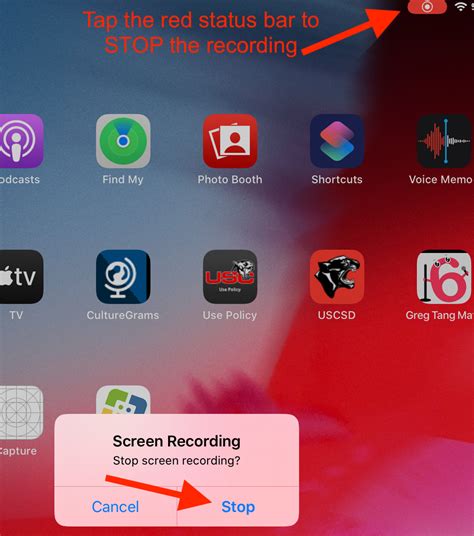 Record your iPad Screen - Using Control Center Screen Recording - Help Desk