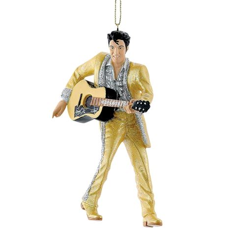 Glittering Gold Suit Elvis Presley Christmas Tree Ornament - Walmart.com - Walmart.com