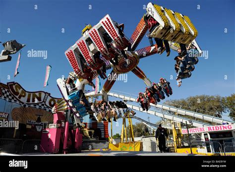 Amusement Ride at Strawberry Festival Plant City Florida Stock Photo ...