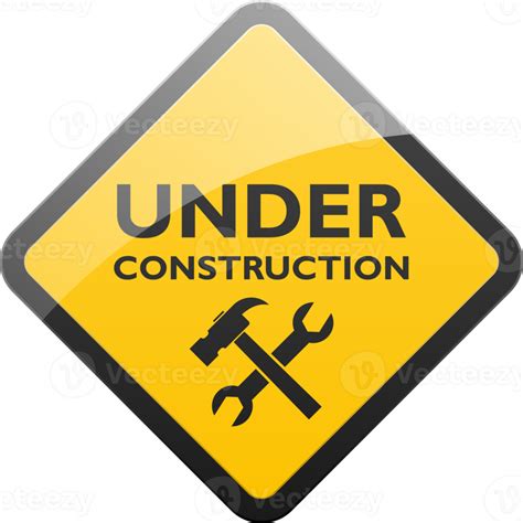 Under construction sign 14585748 PNG