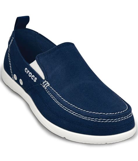 Crocs Standard Fit Blue Canvas Shoes - Buy Crocs Standard Fit Blue ...