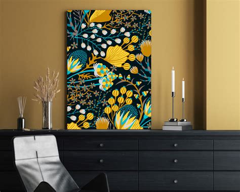 Tablou flori abstracte Creative Flowers | Canvas Arena