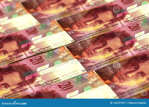 CHF. Swiss Francs Banknotes Background Stock Image - Image of income ...