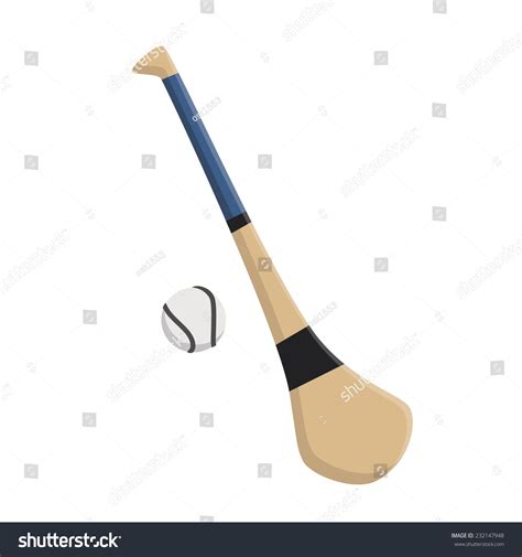 Hurley Stick Ball Stock Vector 232147948 - Shutterstock