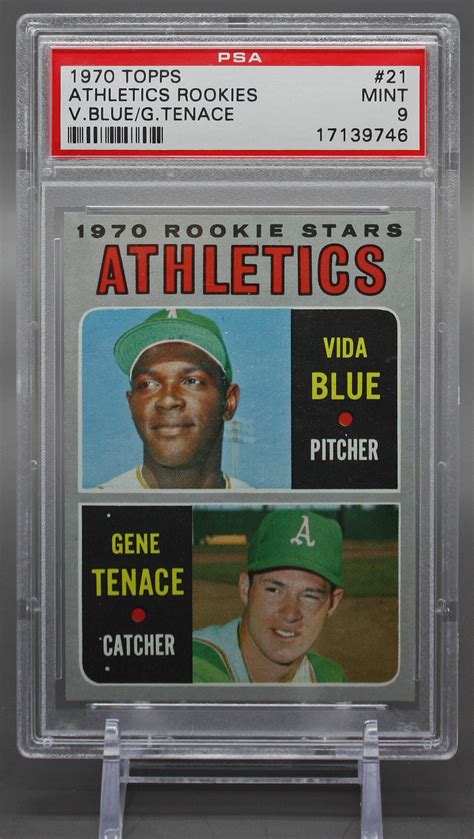 Lot Detail - 1970 Topps Vida Blue #21 Rookie Card - PSA Graded MINT 9 ...