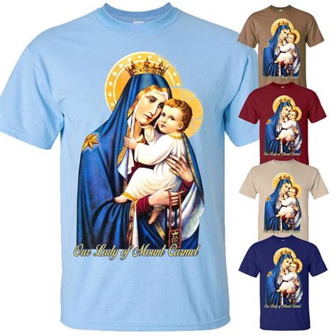 Our Lady of Mount Carmel V1 DTG PRINT Men Tshirt S M L XL 2XL 3XL 4XL 5XL - Etsy