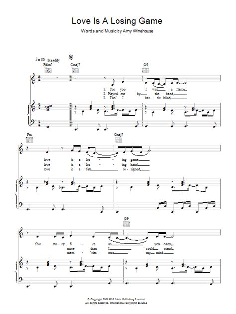 Love Is A Losing Game | Sheet Music Direct