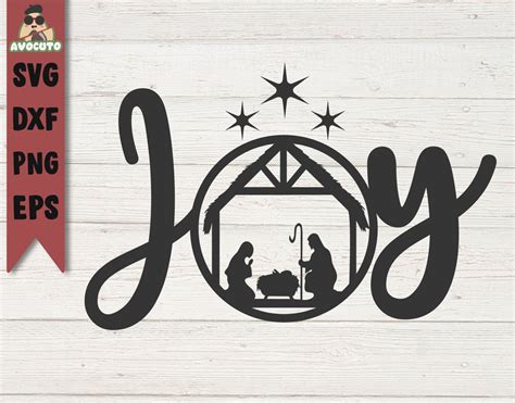 Joy Svg / Nativity Svg / Christmas Joy Svg / Christmas Svg / | Etsy