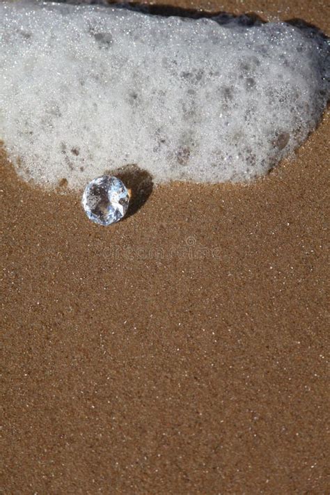 Atlantic Ocean Diamond on Beach Stock Photo - Image of rehoboth, ocean ...