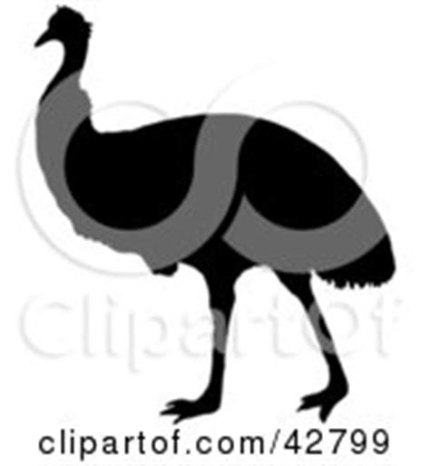 Royalty-Free (RF) Emu Silhouette Clipart, Illustrations, Vector Graphics #1