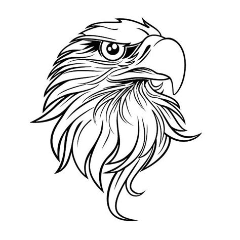 Cool Eagle Head Tattoo Design