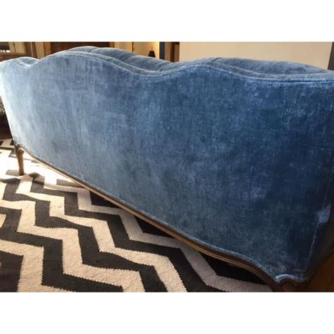 Vintage Tufted Velvet Sofa | Chairish