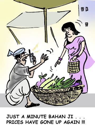 inflation in India By shyamjagota | Business Cartoon | TOONPOOL