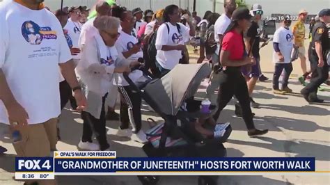 Opal Lee hosts annual Juneteenth walk in Fort Worth | FOX 4 Dallas-Fort ...