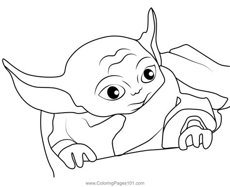 Baby Yoda 3 Coloring Page for Kids - Free Baby Yoda Printable Coloring Pages Online for Kids ...