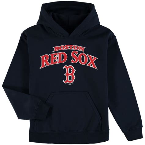 Youth Boston Red Sox Stitches Navy Team Fleece Pullover Hoodie