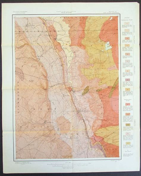 1910 Port Leyden NY New York Geological Map. Brantingham Lake | Etsy ...