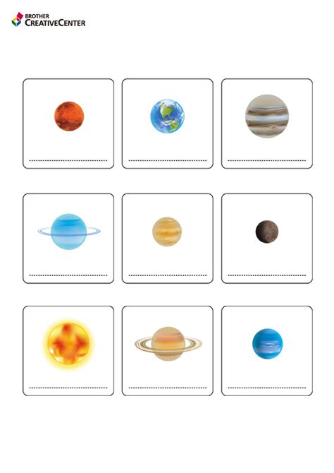 Learning The Planets Worksheets