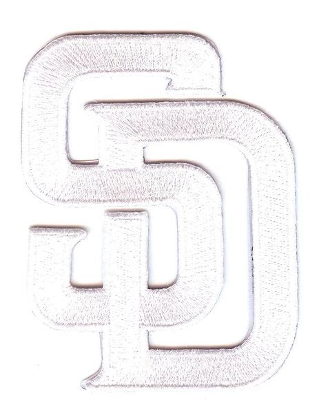 San Diego Padres White "SD" Home / Road Hat Logo – The Emblem Source