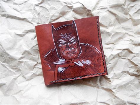 Batman wallet leather wallet Batman mens leather wallet