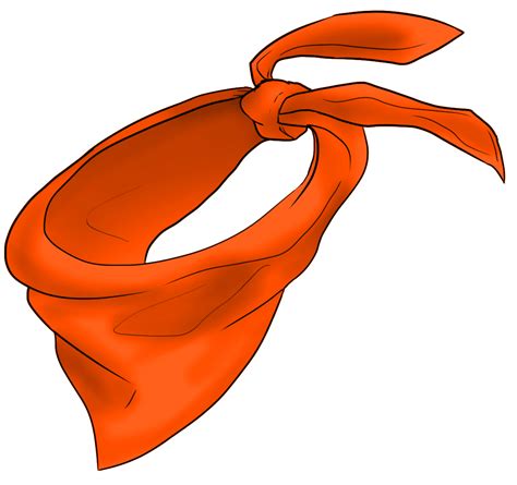 Bandana clipart orange bandana, Bandana orange bandana Transparent FREE for download on ...