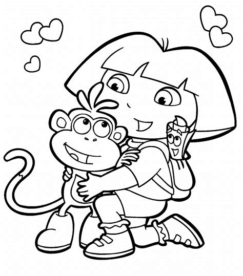 coloring: Dora coloring pages