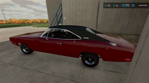 1969 Dodge Charger v1.0 FS22 Mod | Farming Simulator 22 Mod