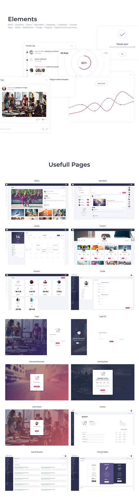 Elisyam - Web App & Admin Dashboard Template on Behance | Dashboard template, Dashboard design ...